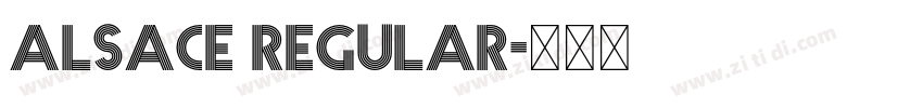 Alsace Regular字体转换 Alsace Regular字体转换